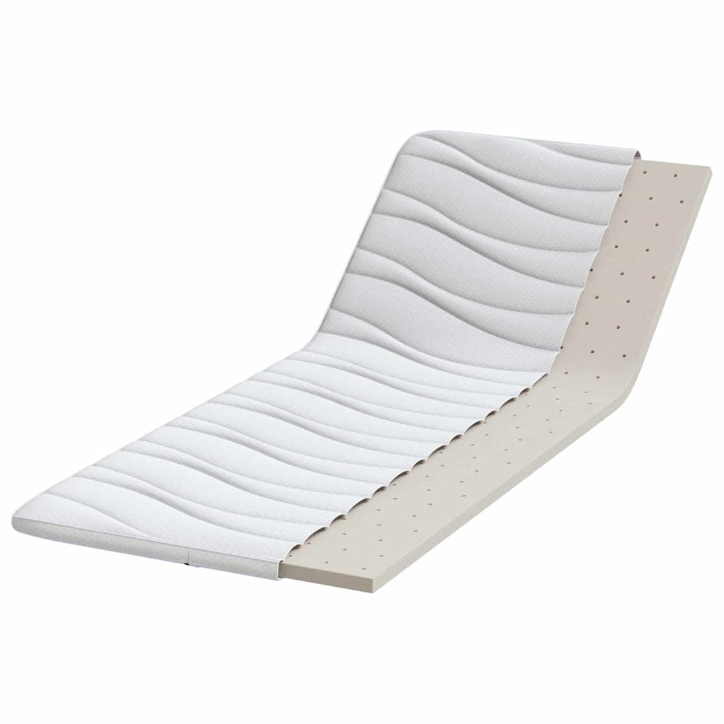 Matratzenauflage Weiß Strickstoff
