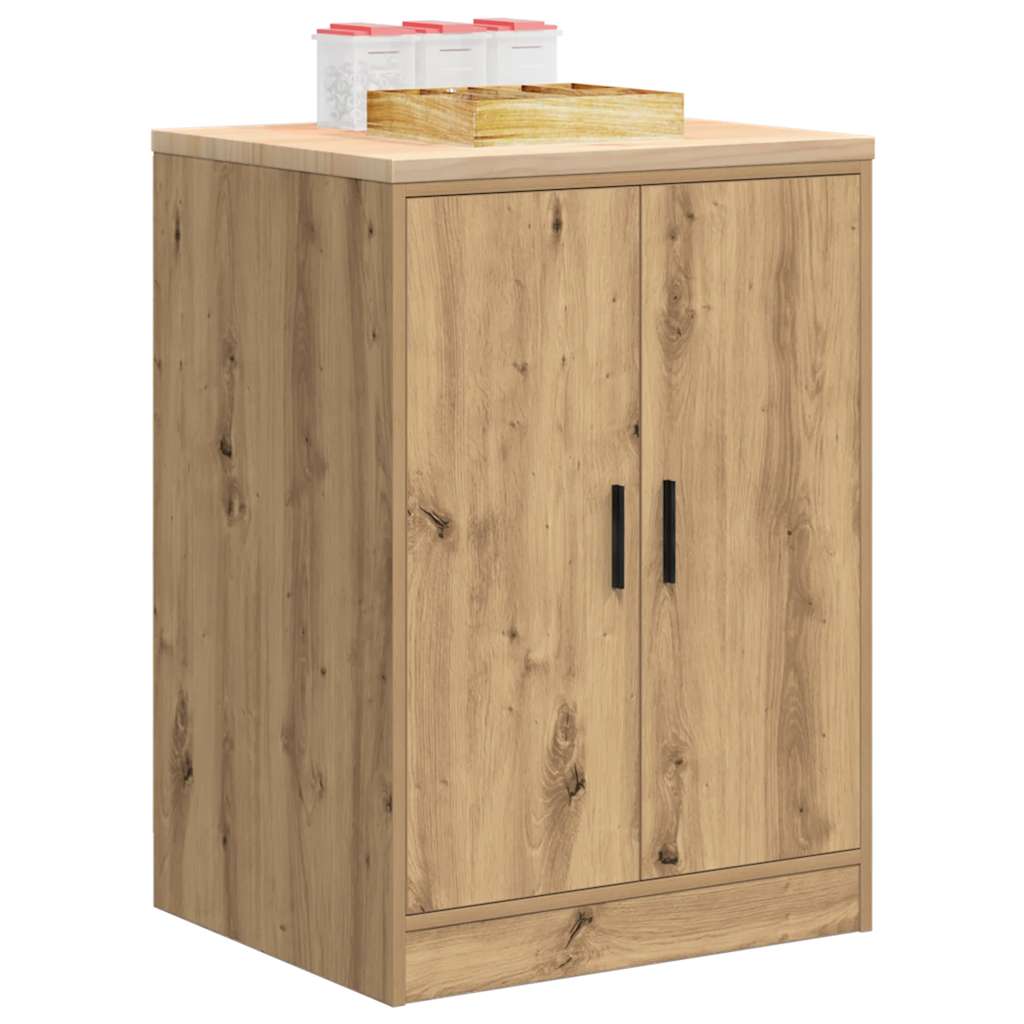 Garagen-Aufbewahrungsschrank Massivholz Kiefer Artisan-Eiche