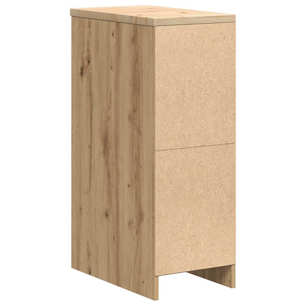 Garagen-Aufbewahrungsschrank Massivholz Kiefer Artisan-Eiche