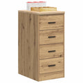 Garagen-Aufbewahrungsschrank Massivholz Kiefer Artisan-Eiche