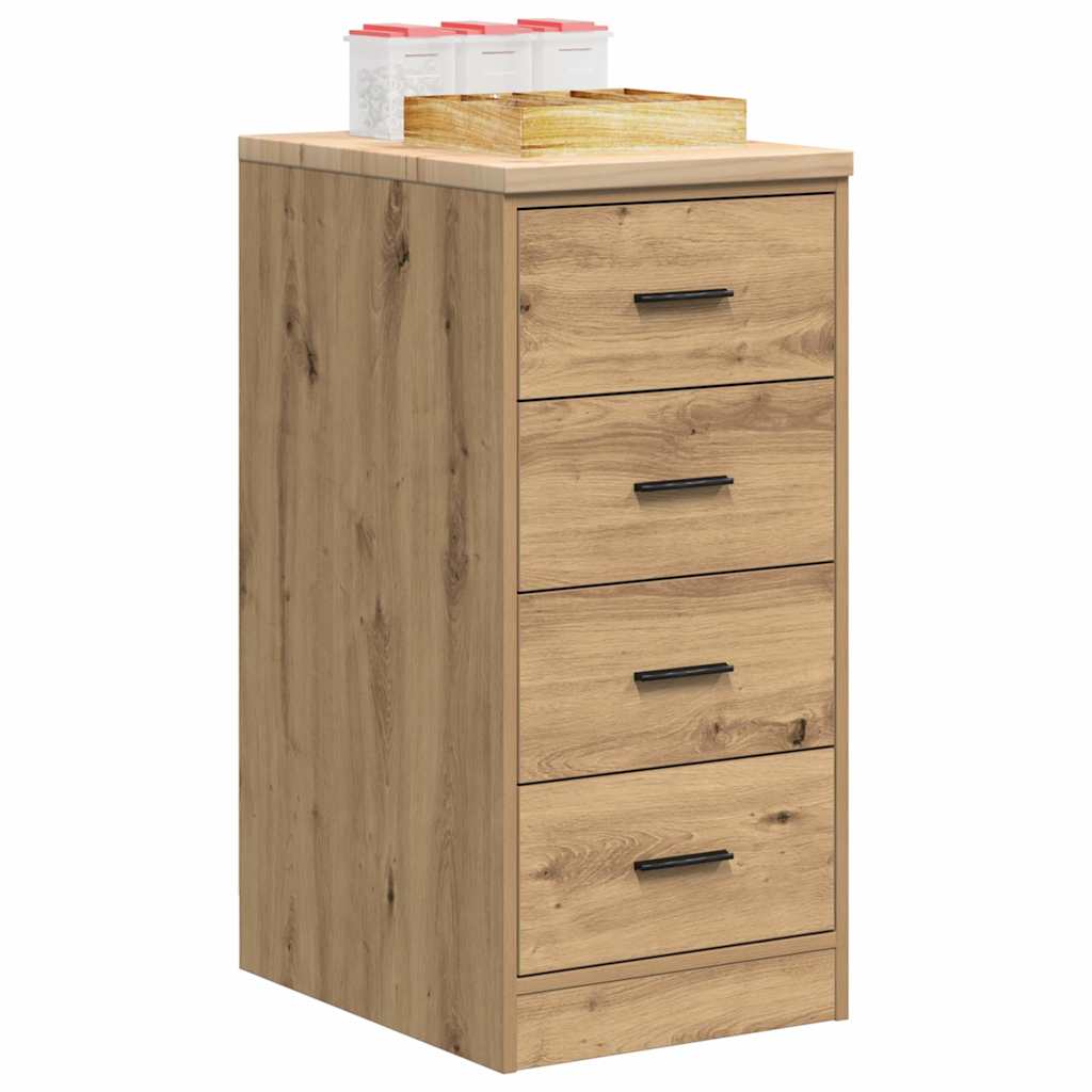 Garagen-Aufbewahrungsschrank Massivholz Kiefer Artisan-Eiche