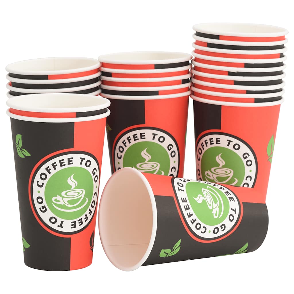 Pappbecher Mit Deckeln 1000 Stk. 16Oz 400Ml