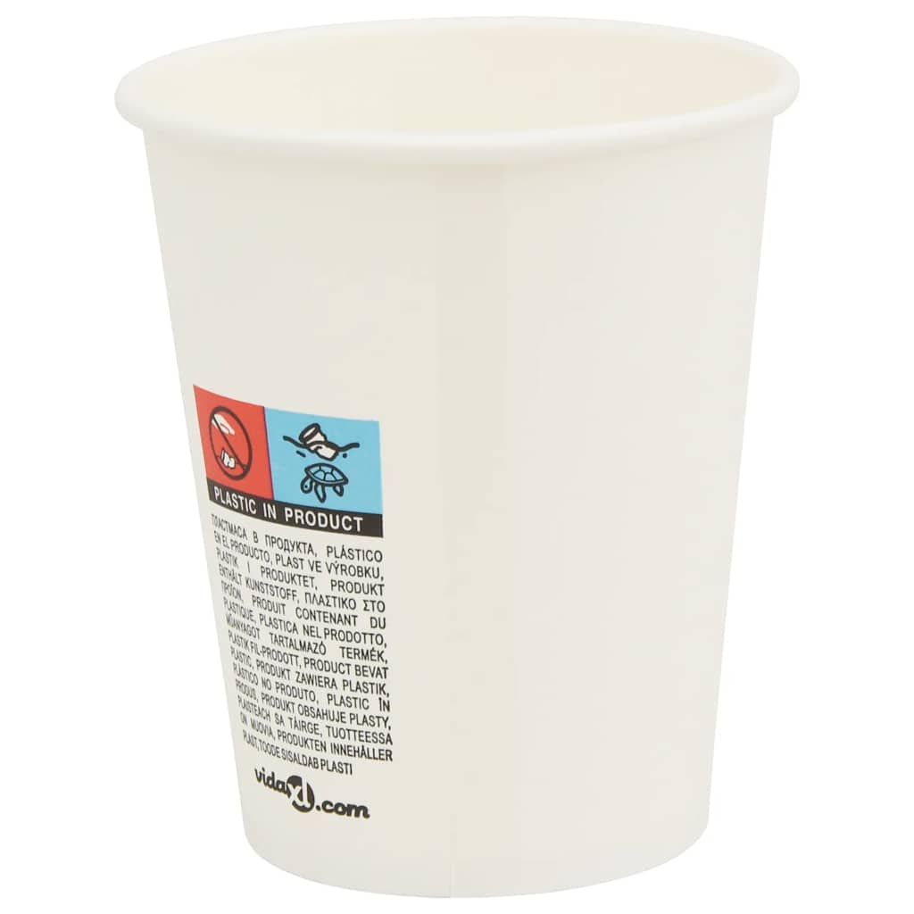 Pappbecher Mit Deckeln 1000 Stk. 8Oz 200Ml