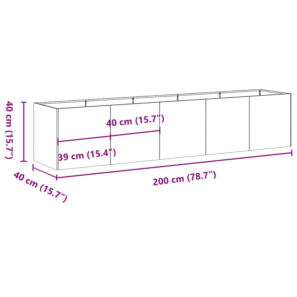 Pflanzkübel Verzinkter Stahl