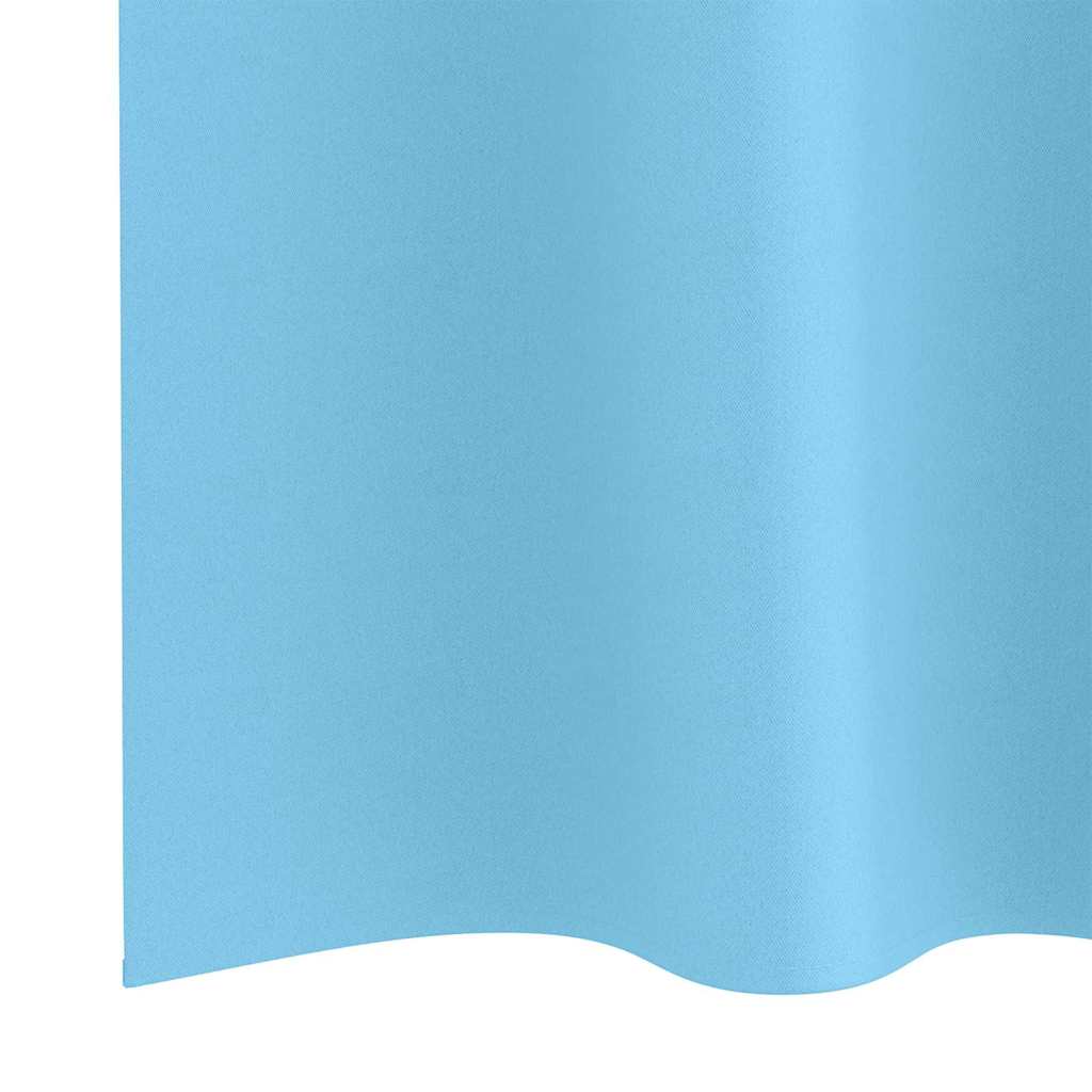 Verdunkelungs-Vorhänge Mit Ringen 2 Pcs Himmelblau 140 X Hellblau