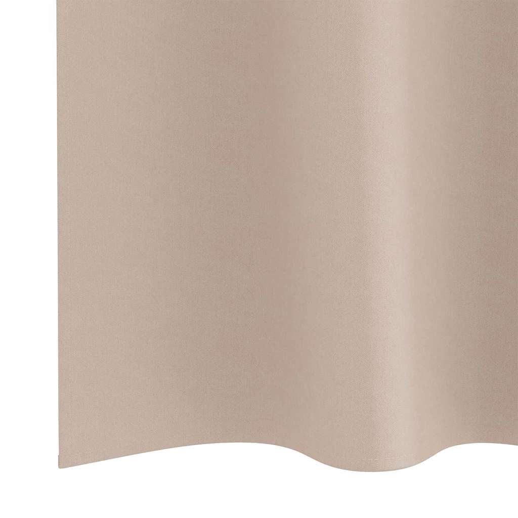 Verdunkelungs-Vorhänge Mit Ringen 2 Pcs 140 X Taupe