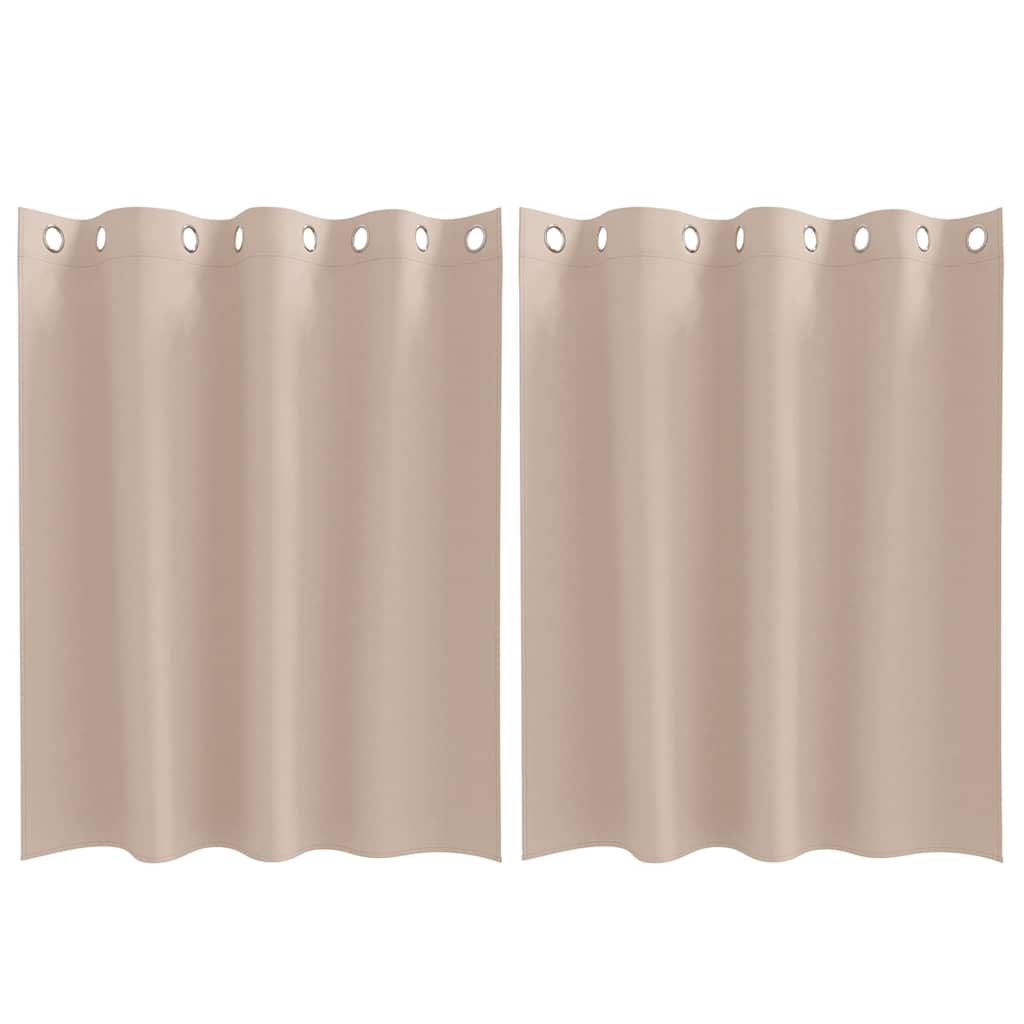 Verdunkelungs-Vorhänge Mit Ringen 2 Pcs 140 X Taupe
