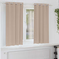 Verdunkelungs-Vorhänge Mit Ringen 2 Pcs 140 X Taupe