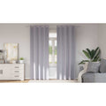Verdunkelungs-Vorhänge Mit Ringen 2 Pcs Metallic Grau Metallgrau