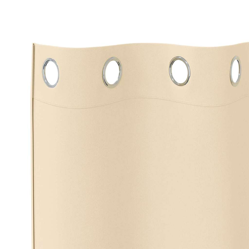 Verdunkelungs-Vorhänge Mit Ringen 2 Pcs 140 X Creme
