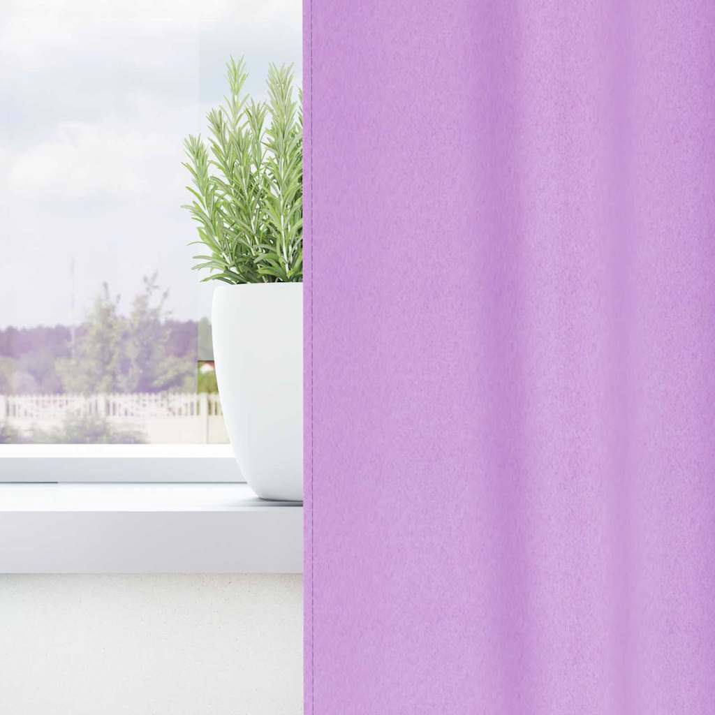 Verdunkelungs-Vorhänge Mit Ringen 2 Pcs 140 X Lila