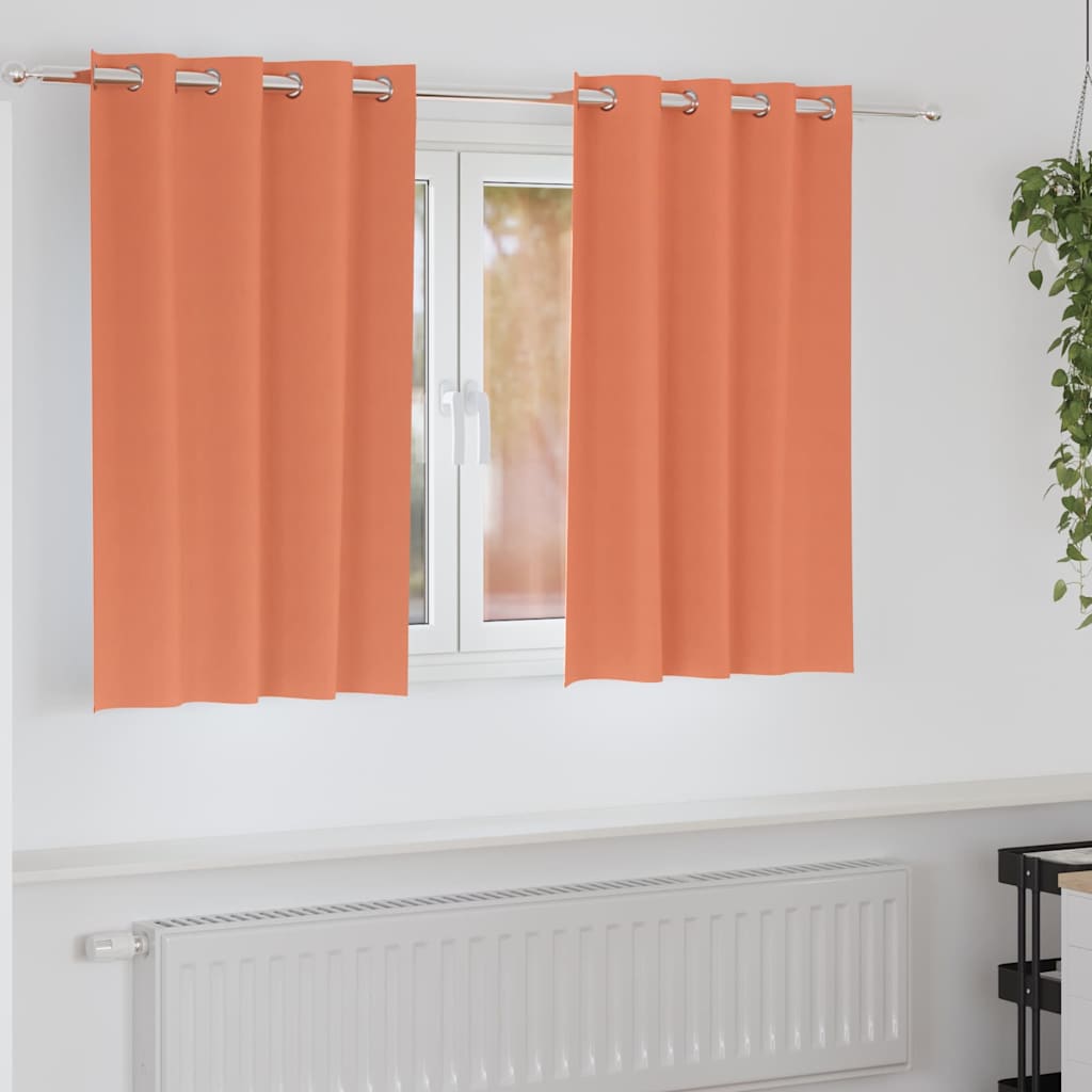 Verdunkelungs-Vorhänge Mit Ringen 2 Pcs 140 X Terrakotta