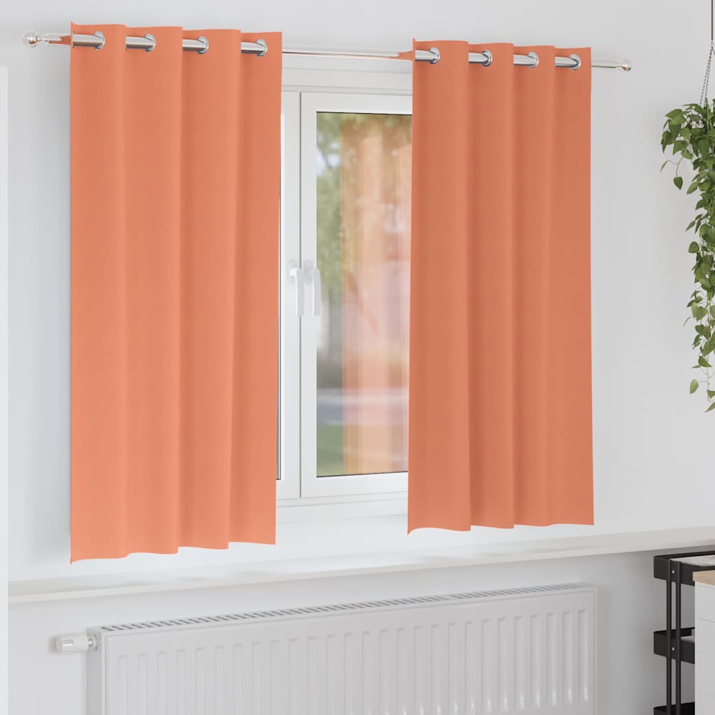 Verdunkelungs-Vorhänge Mit Ringen 2 Pcs 140 X Terrakotta