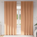 Verdunkelungs-Vorhänge Mit Ringen 2 Pcs 140 X Hellbraun