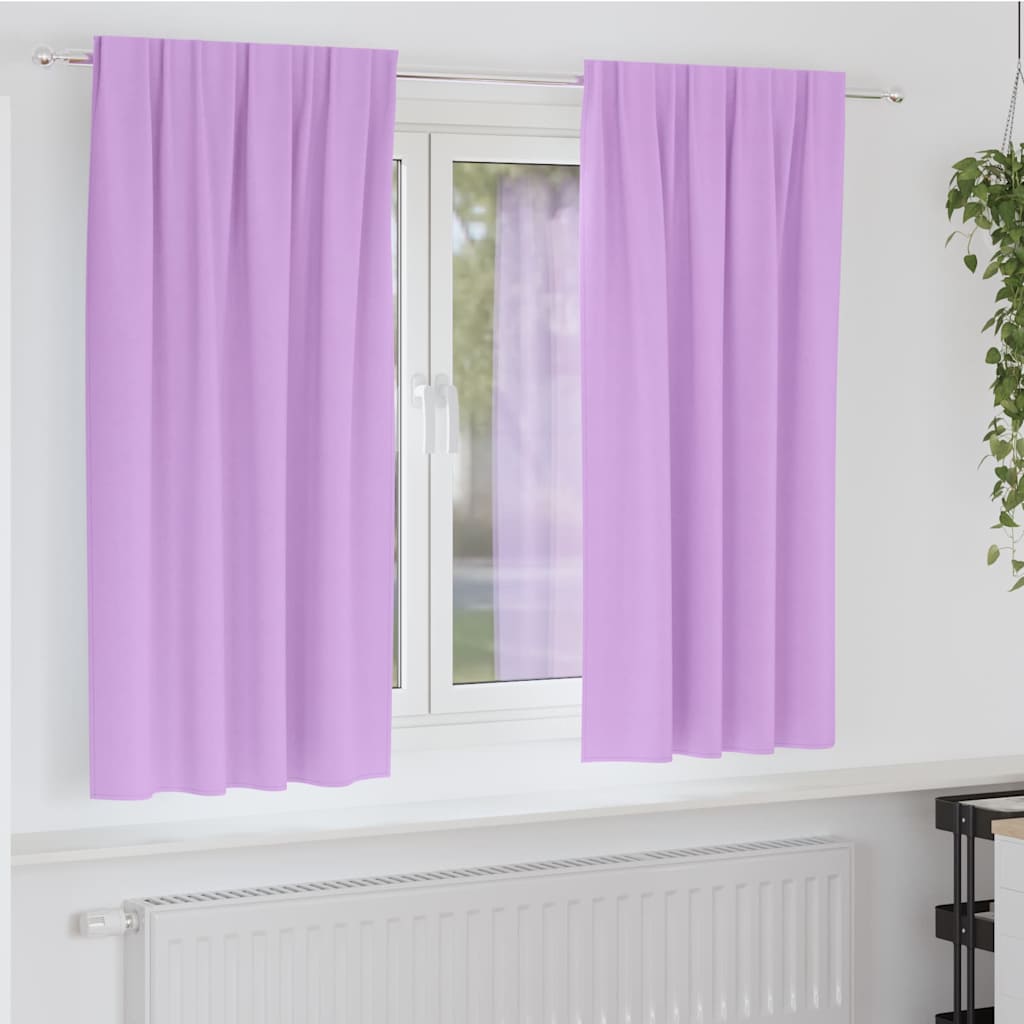 Verdunkelungs-Vorhänge Mit Ringen 2 Pcs 140 X Lila