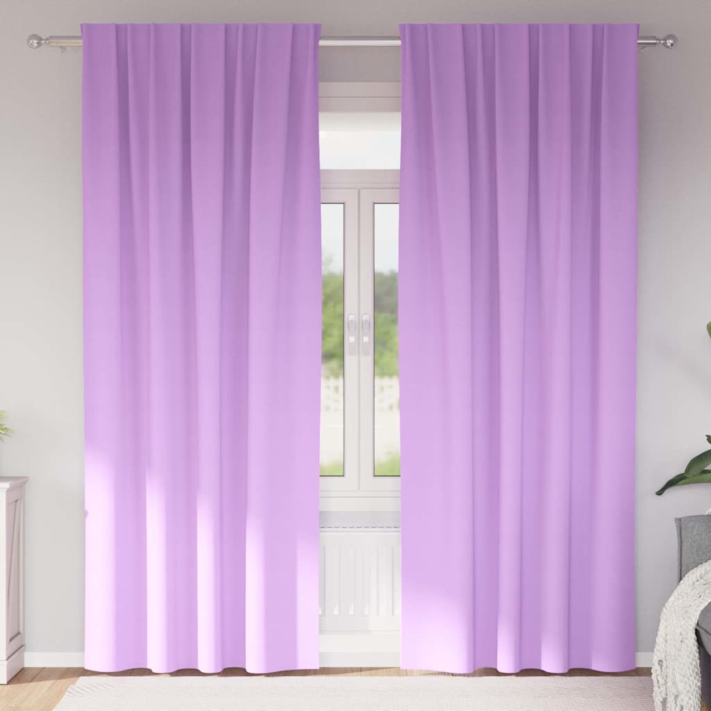 Verdunkelungs-Vorhänge Mit Ringen 2 Pcs 140 X Lila
