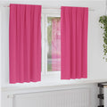 Verdunkelungs-Vorhänge Mit Ringen 2 Pcs Helles Pink Hellrosa