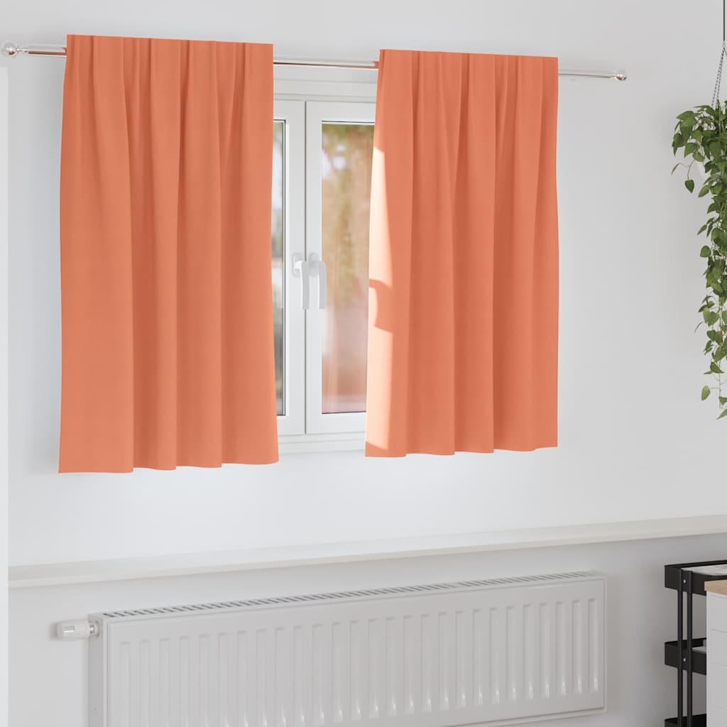 Verdunkelungs-Vorhänge Mit Ringen 2 Pcs 140 X Terrakotta