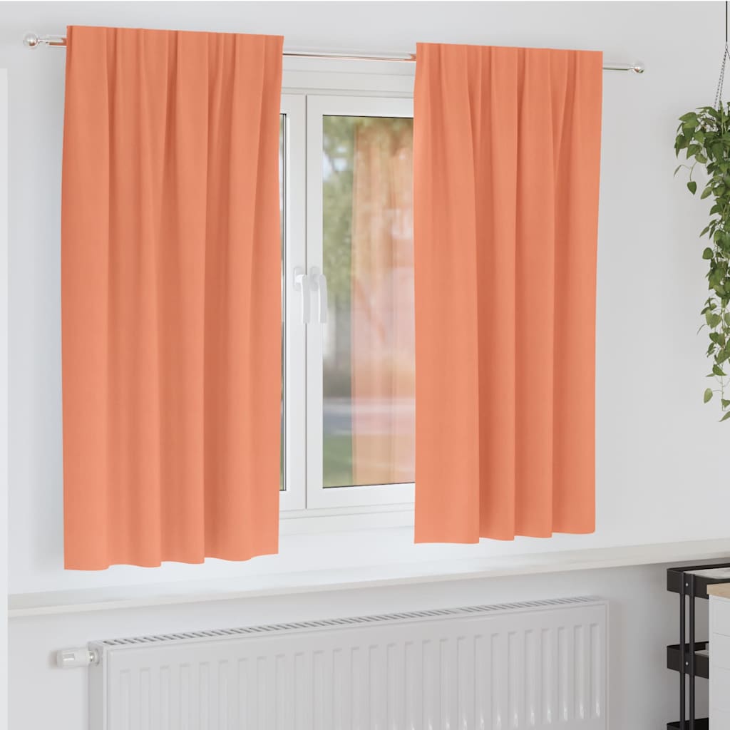 Verdunkelungs-Vorhänge Mit Ringen 2 Pcs 140 X Terrakotta
