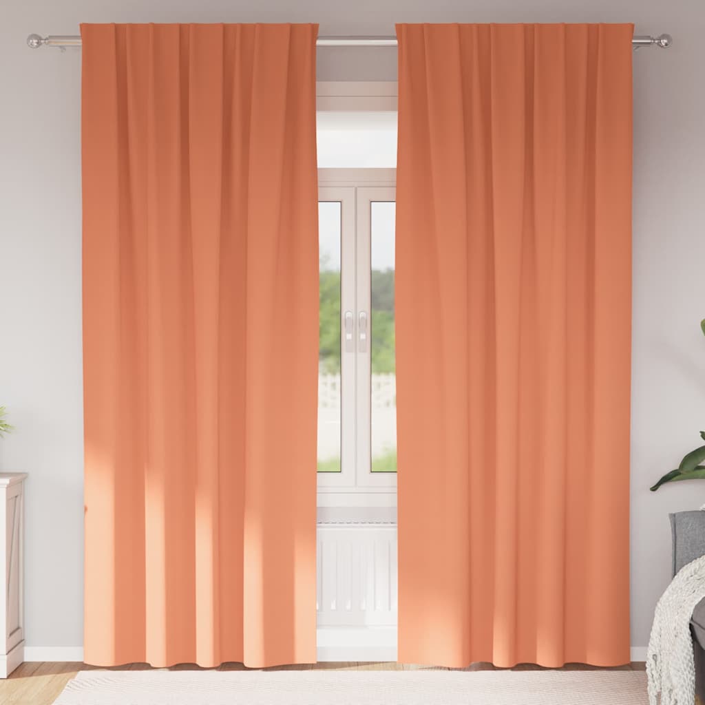 Verdunkelungs-Vorhänge Mit Ringen 2 Pcs 140 X Terrakotta