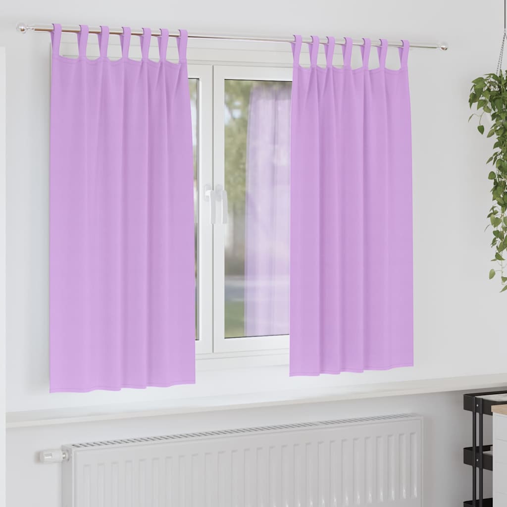 Verdunkelungs-Vorhänge Mit Ringen 2 Pcs 140 X Lila