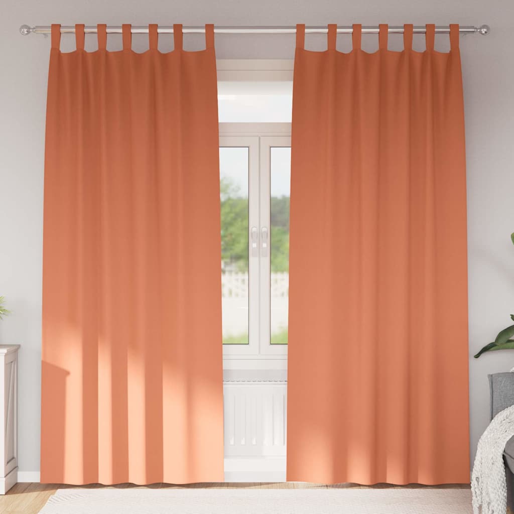 Verdunkelungs-Vorhänge Mit Ringen 2 Pcs 140 X Terrakotta
