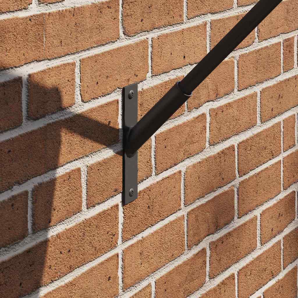 Fahnen Pole Holde Schwarz 15 X 3 X 0,35 Cm Stahl