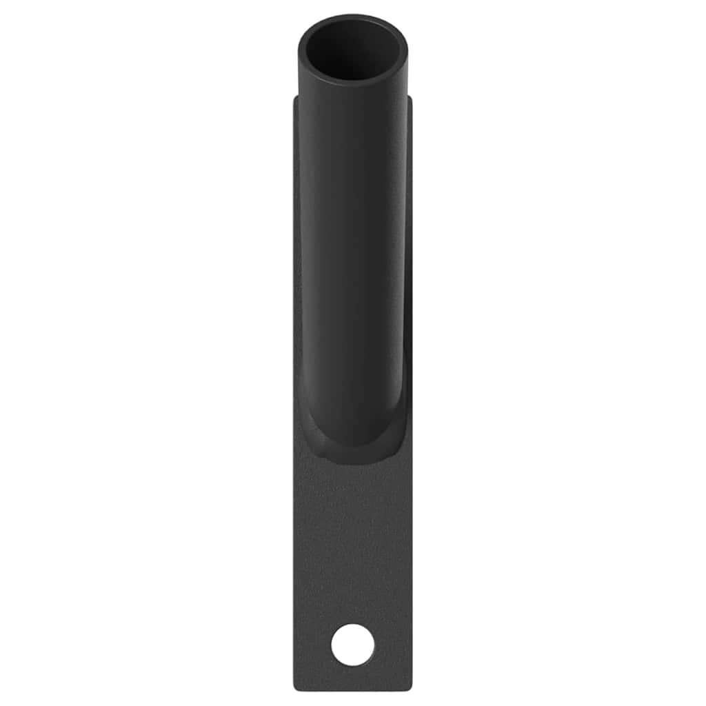 Fahnen Pole Holde Schwarz 15 X 3 X 0,35 Cm Stahl