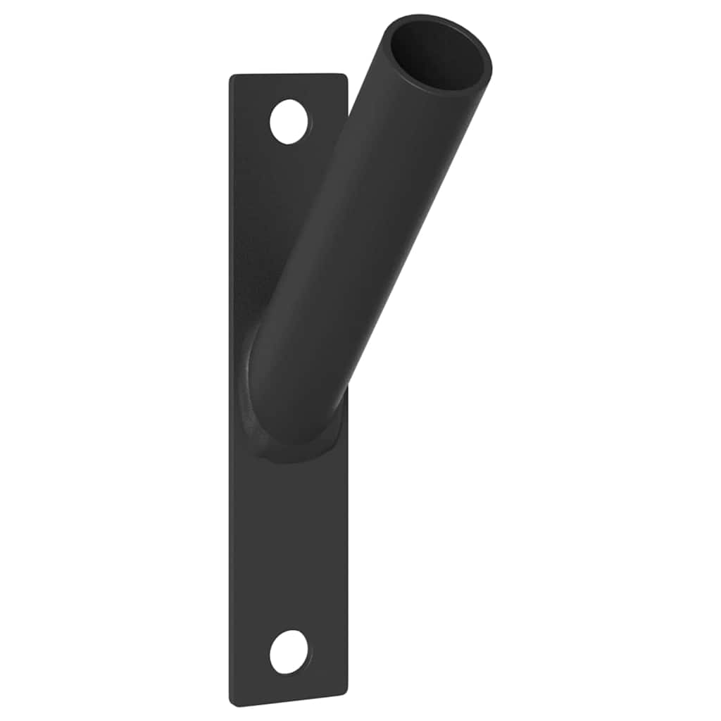 Fahnen Pole Holde Schwarz 15 X 3 X 0,35 Cm Stahl