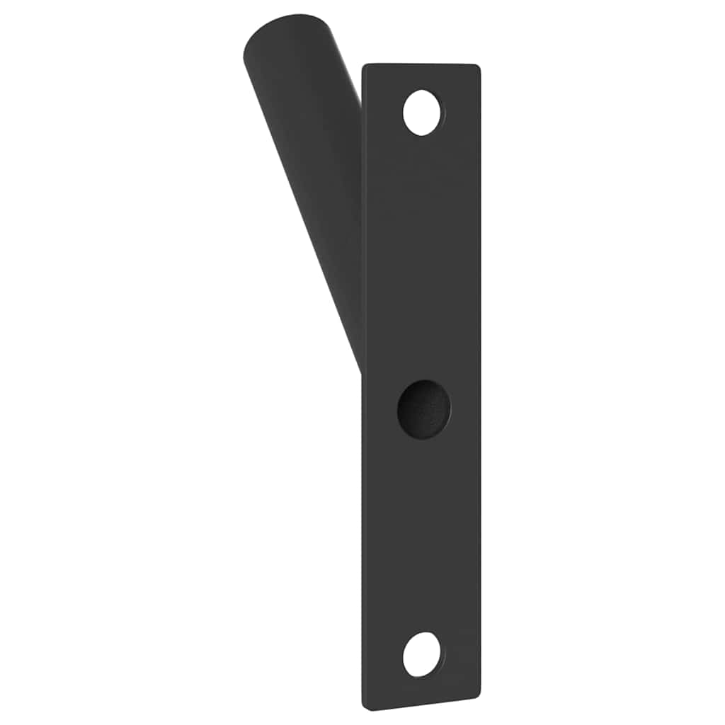 Fahnen Pole Holde Schwarz 15 X 3 X 0,35 Cm Stahl