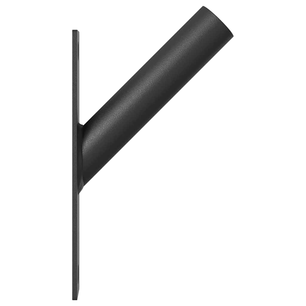 Fahnen Pole Holde Schwarz 15 X 3 X 0,35 Cm Stahl