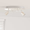 Deckenstrahler Nickel 29 X 29 X 11 Cm Stahl Und Glas