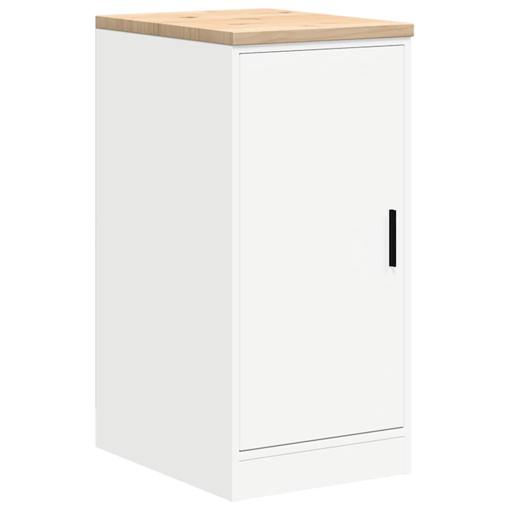 Garagenschränke 2 Stk. Holzwerkstoff Weiß
