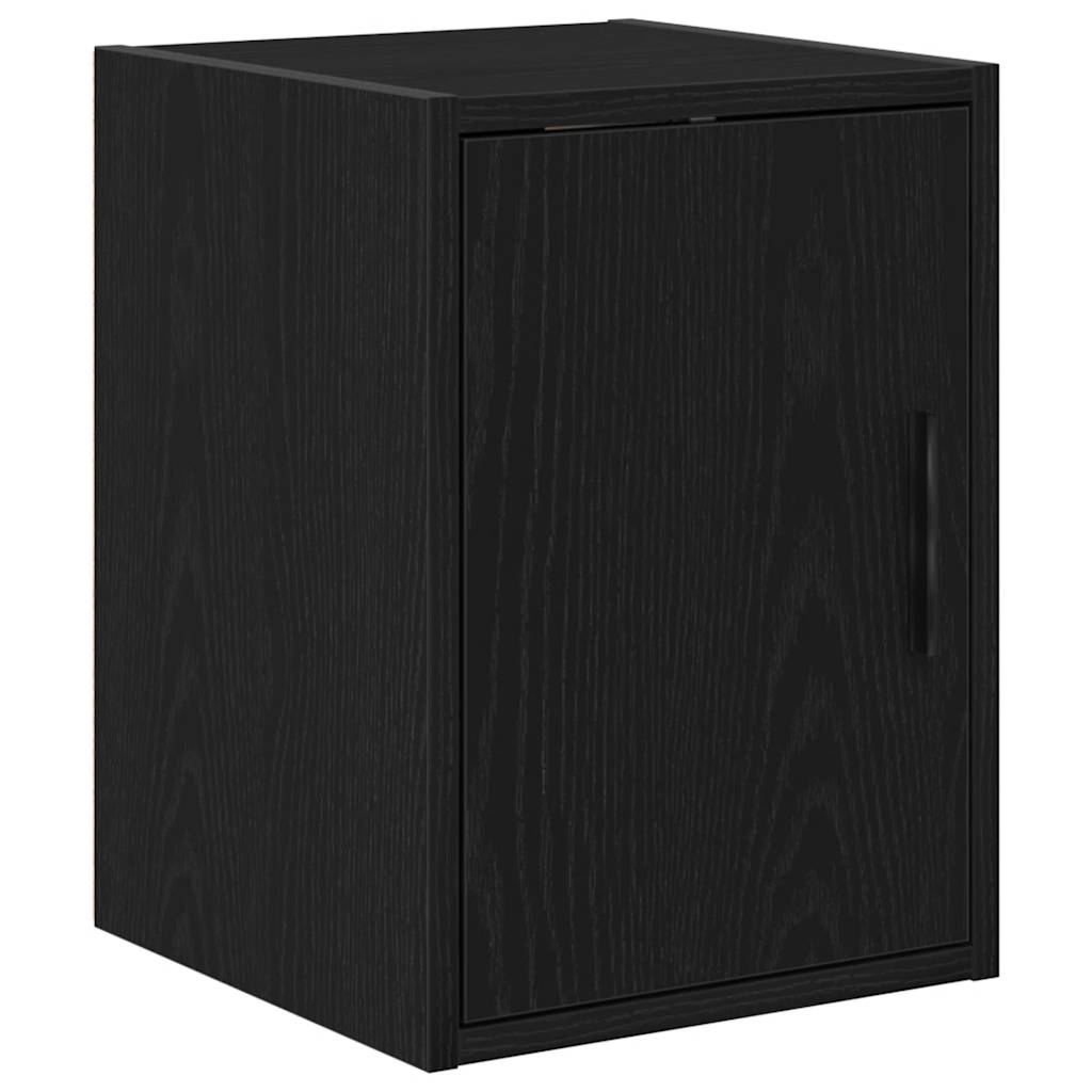 Garagenschränke 2 Stk. Holzwerkstoff Schwarz