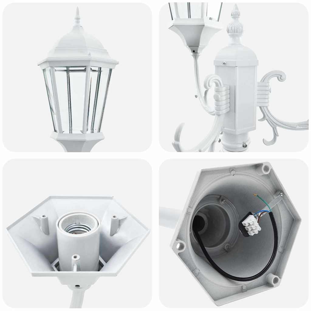Garten-Licht 57 X 49 X 241 Cm Aluminium Und Glas