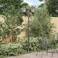 Garten-Licht 57 X 49 X 241 Cm Aluminium Und Glas