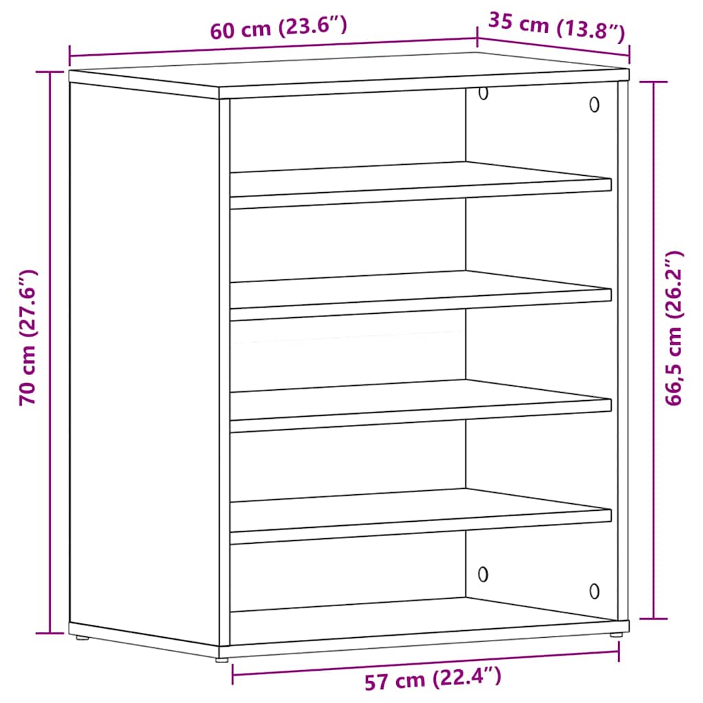 Schuhschrank Holzwerkstoff
