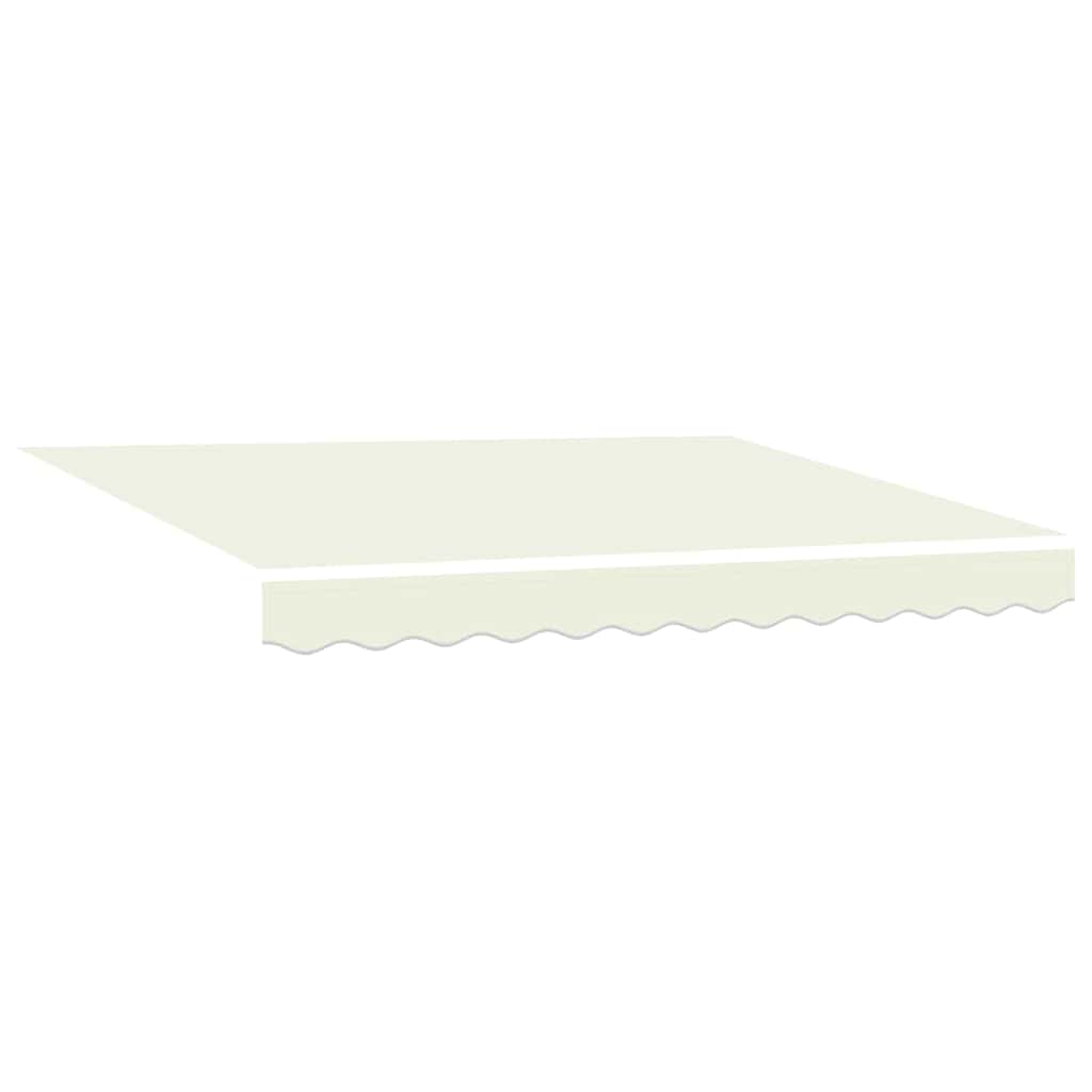 Markisenrahmen Creme 250 X 200 Cm Polyester Mit Pu-Beschichtung Creme (Weißer Rahmen)