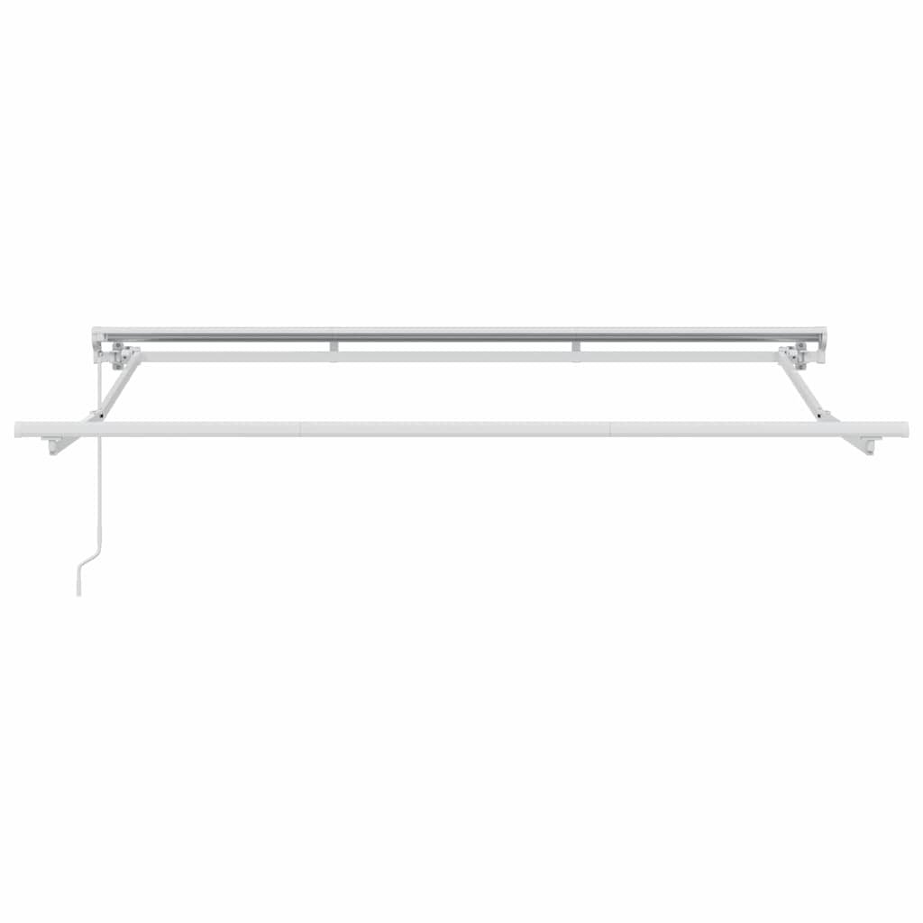 Markisenrahmen Creme 250 X 200 Cm Polyester Mit Pu-Beschichtung Creme (Weißer Rahmen)
