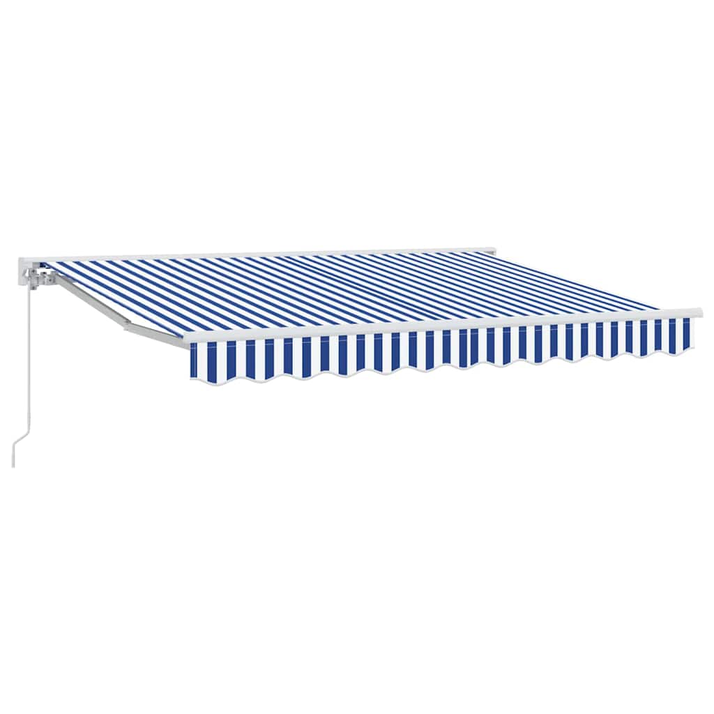 Markisenrahmen Blau Und Weiß 300 X 200 Cm Blau Und Weiß (Weißer Rahmen)
