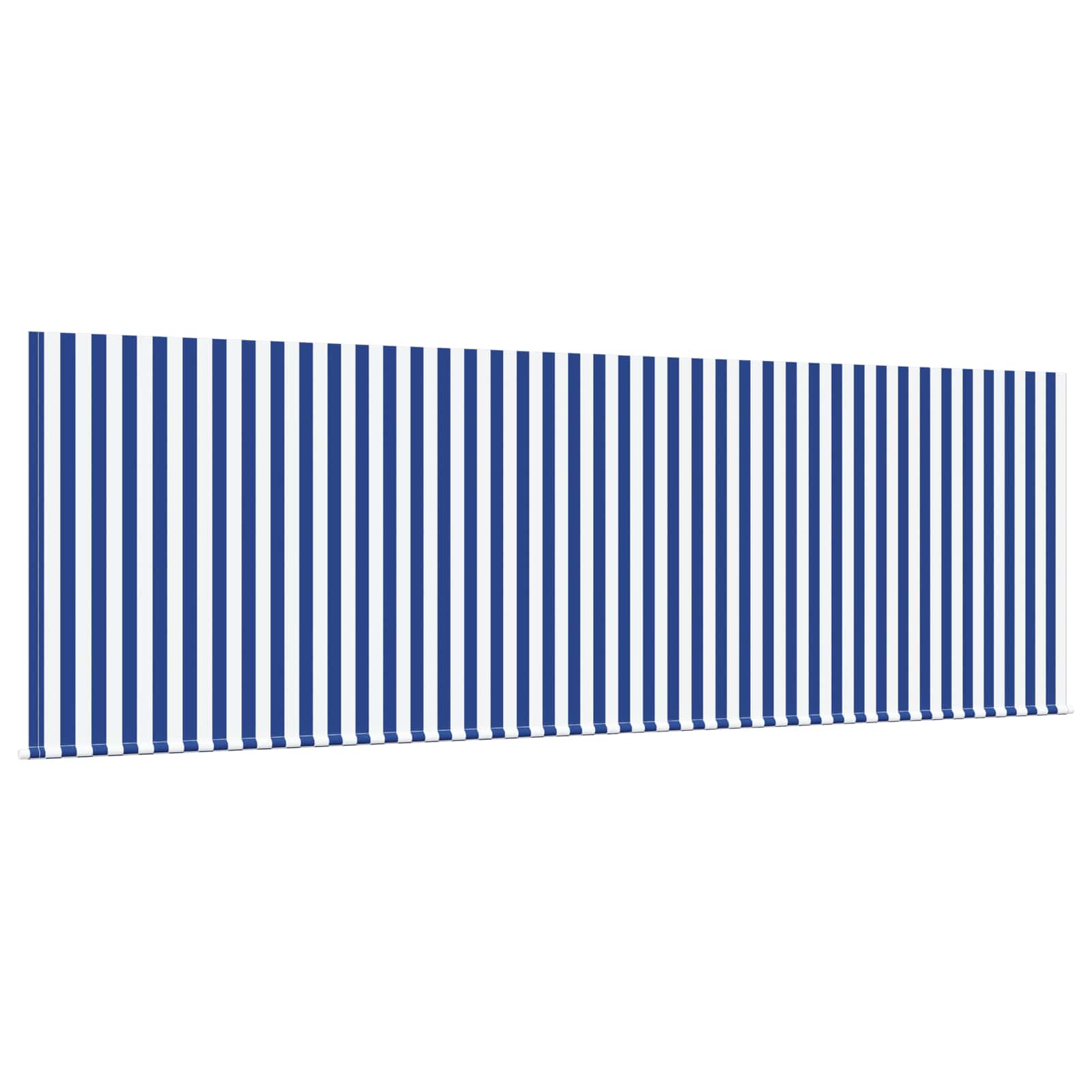 Einziehbare Markise Blau Und Weiß 350 X 200 Cm Creme (Anthrazit-Rahmen)