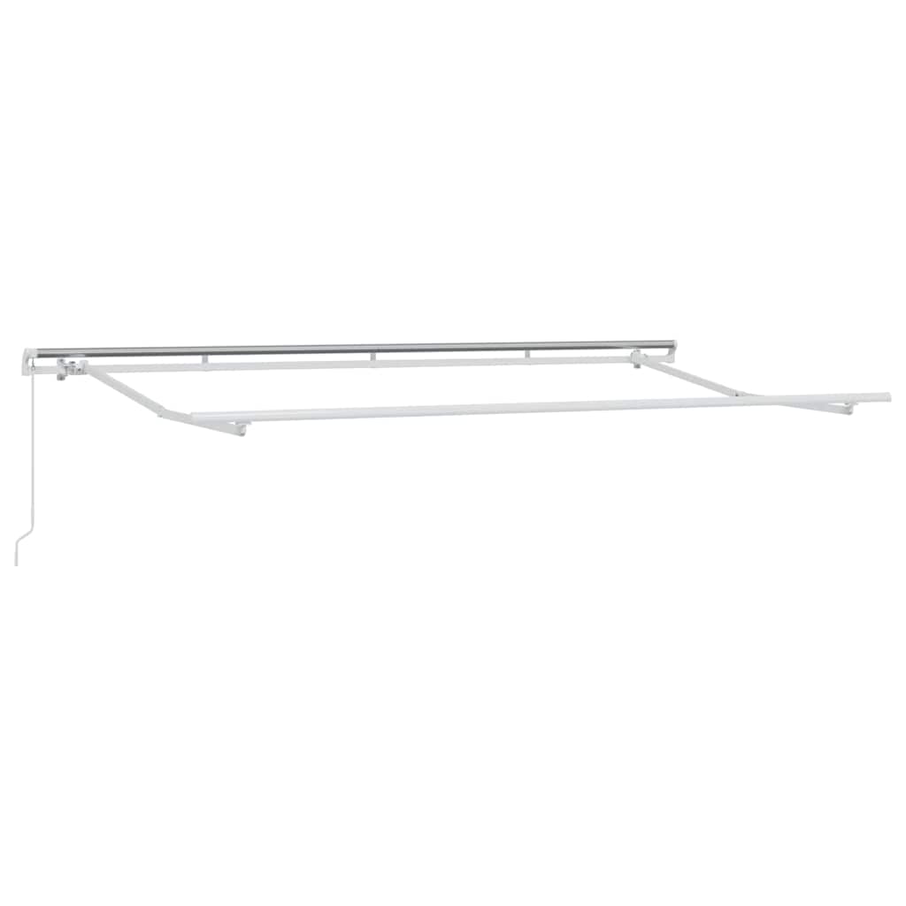 Einziehbare Markise Anthrazit 350 X 200 Cm Anthrazit (Rahmen Anthrazit)
