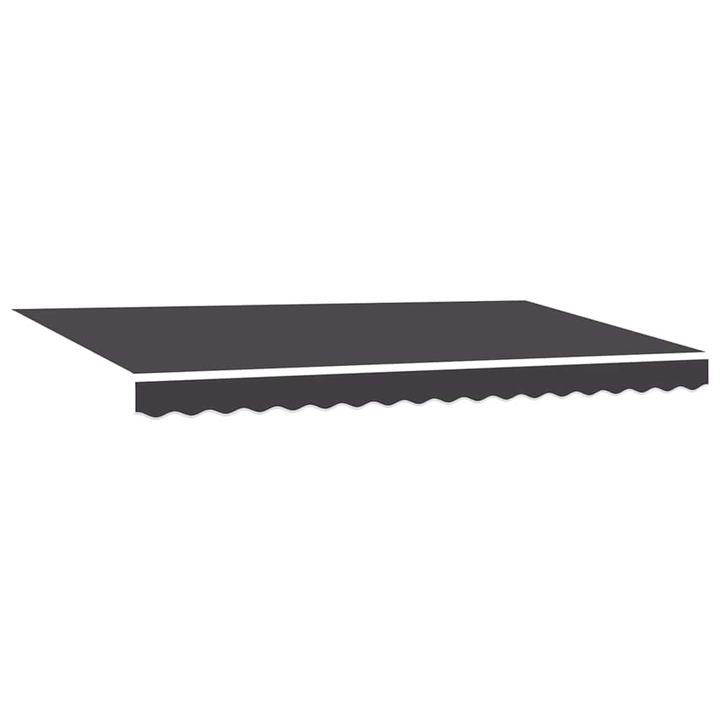 Einziehbare Markise Anthrazit 350 X 200 Cm Anthrazit (Rahmen Anthrazit)
