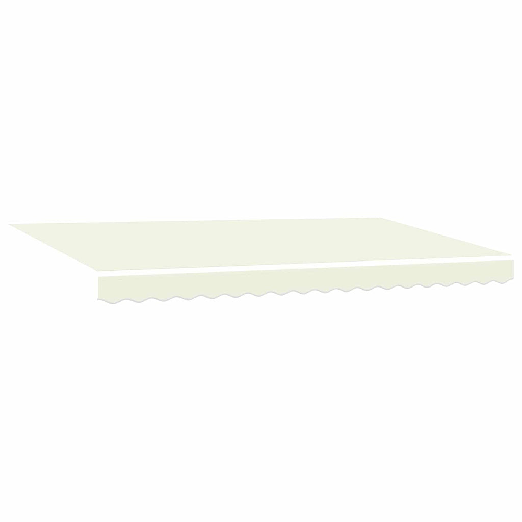 Einziehbare Markise Creme 400 X 200 Cm Polyester Und Aluminium Creme (Anthrazit-Rahmen)