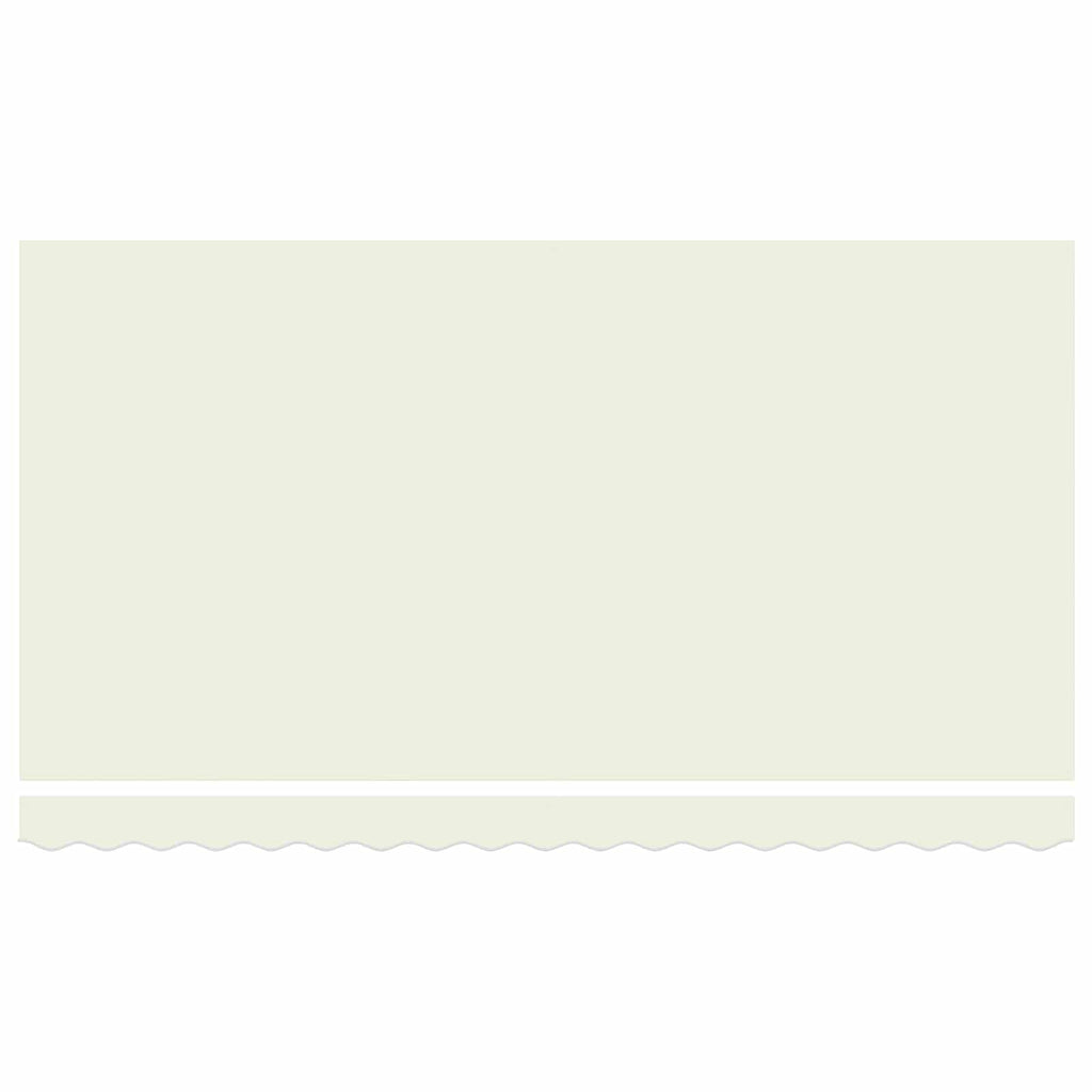 Einziehbare Markise Creme 400 X 200 Cm Polyester Und Aluminium Creme (Anthrazit-Rahmen)