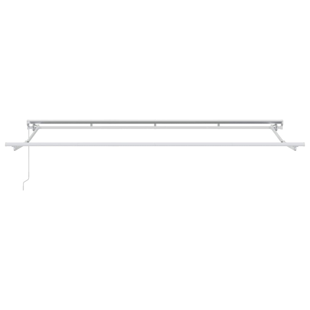 Einziehbare Markise Anthrazit 400 X 200 Cm Anthrazit (Rahmen Anthrazit)