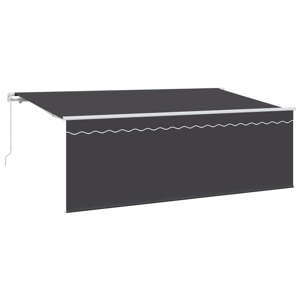 Einziehbare Markise Anthrazit 400 X 200 Cm