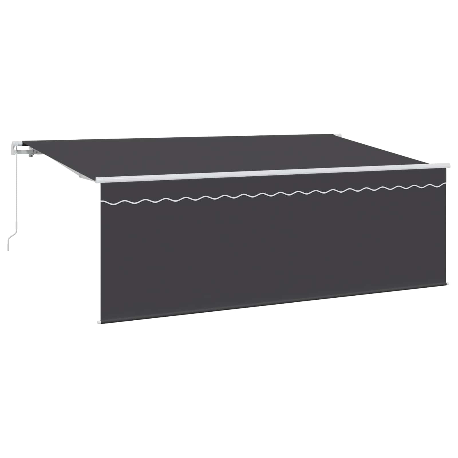 Einziehbare Markise Anthrazit 400 X 200 Cm