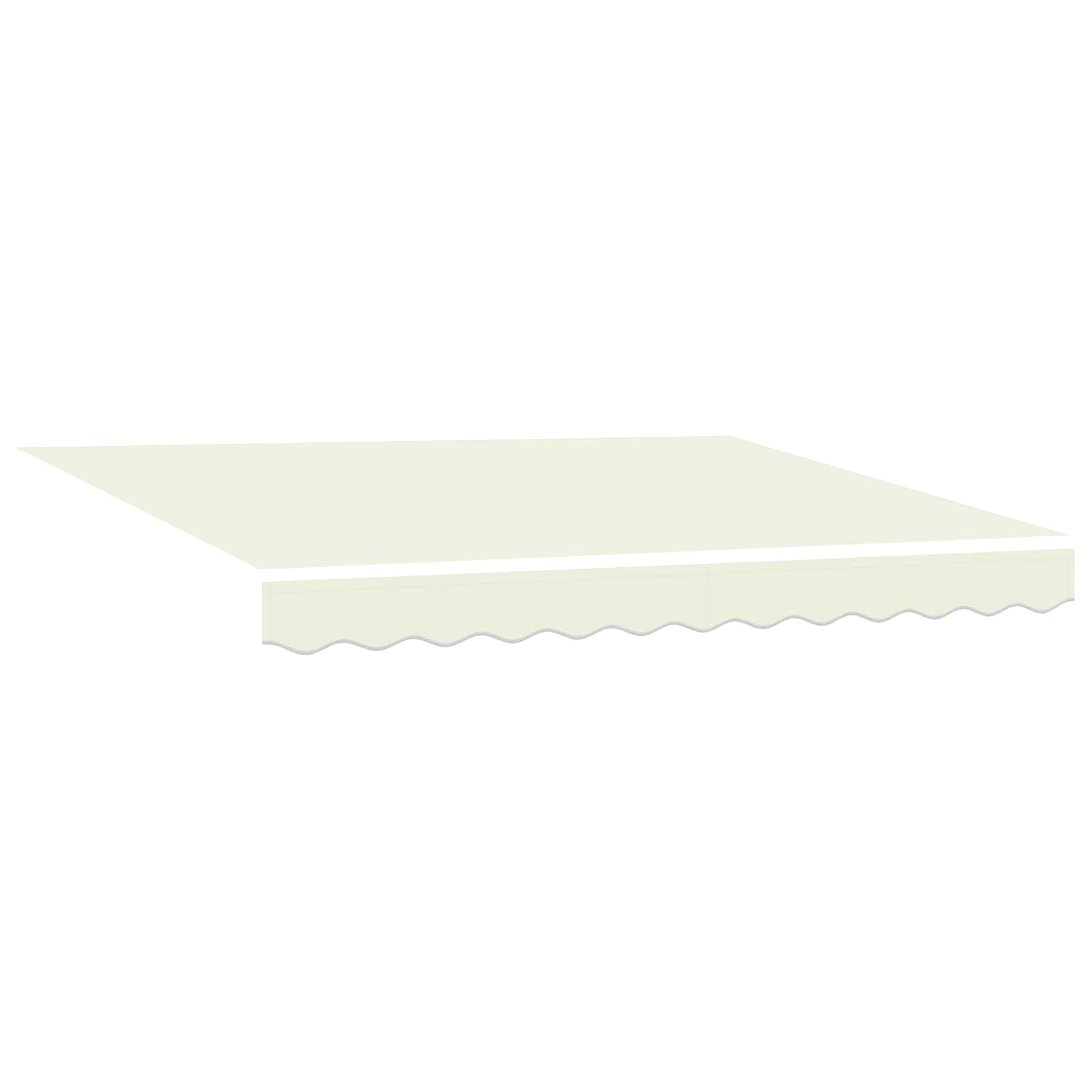 Einziehbare Markise Creme 300 X 250 Cm Polyester Und Aluminium
