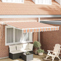 Markise Mehrfarbig 300 X 250 X 165 Cm Polyester Rot Und Weiß (Anthrazit Rahmen)